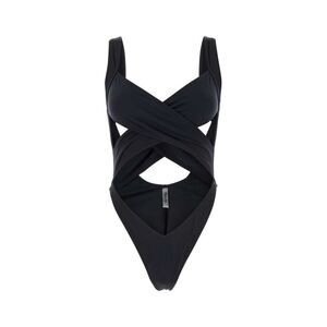 Reina Olga Women Black Stretch Nylon Exotica Trikini